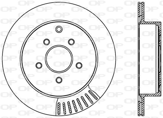 OPEN PARTS Тормозной диск BDR2402.20